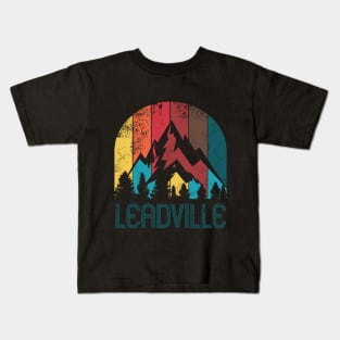 Retro City of Leadville T Shirt for Men Women and Kids Kids T-Shirt